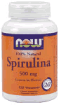 SPIRULINA 500mg ORGANIC  120 VCAPS 1 from NOW