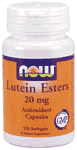 LUTEIN ESTERS 20mg  120 SGELS 1 from NOW