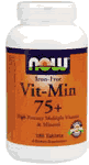 IRON FREE VIT MIN 75+  90 TABS 1 from NOW