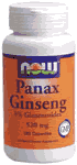 PANAX GINSENG 520mg  250 CAPS 1 from NOW