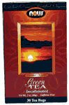 GREEN TEA DECAFFEINATED  30 BAGS 30 bags from NOW