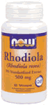 RHODIOLA 500MG  3PCT  EXTRACT   60 VCAPS 1 from NOW