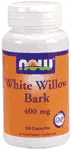 WHITE WILLOW BARK 400mg  100 CAPS 1 from NOW