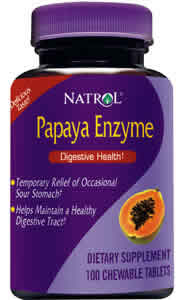 Papaya Enzyme 100 chew from NATROL