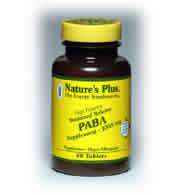 PABA 1000 MG S/R 60 60 ct from Natures Plus
