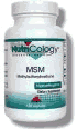 MSM 500mg 150 caps from NUTRICOLOGY/ALLERGY RESEARCH GROUP