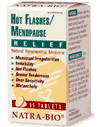 Hot Flashes/Menopause Relief 90 tabs from NATRA-BIO/BOTANICAL LABS
