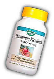 Chromium Picolinate 200mcg 60 caps from NATURE'S WAY