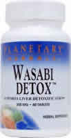 Wasabi Detox 200mg 60 tabs from PLANETARY FORMULAS