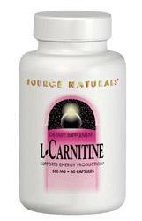 L-Carnitine 500mg 30 caps from SOURCE NATURALS