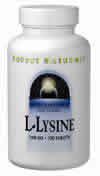 L-Lysine Powder 100 gm 3.53 oz - 100 Grams from SOURCE NATURALS
