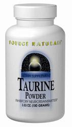 Taurine Powder 100 gm 3.53 oz from SOURCE NATURALS