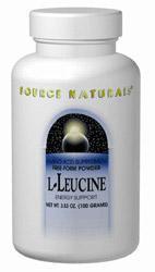 L-Leucine Powder 100 gm 3.53 oz from SOURCE NATURALS