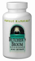 Butcher's Broom 500 mg 100 tabs from SOURCE NATURALS