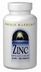 Zinc Chelate 50 mg 100 tabs from SOURCE NATURALS
