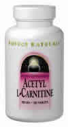 Acetyl L-Carnitine 250 mg 120 tabs from SOURCE NATURALS