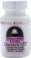 Ultra Chromium GTF 200 mcg 60 tabs from SOURCE NATURALS