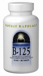 B-125 Complex 30 tabs from SOURCE NATURALS