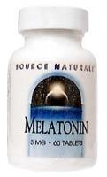 Melatonin 3 mg 60 tabs from SOURCE NATURALS