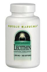 Lecithin 1200 mg 100 SG from SOURCE NATURALS