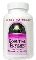 Essential Enzymes 500 mg Vegetarian 60 caps from SOURCE NATURALS