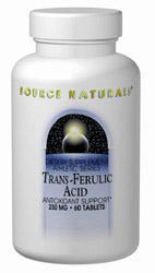 Trans-Ferulic Acid 250 mg 30 tabs from SOURCE NATURALS