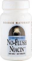 No-Flush Niacin 500 mg 30 tabs from SOURCE NATURALS