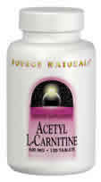 Acetyl L-Carnitine 250mg 60 tabs from SOURCE NATURALS