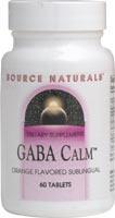 GABA Calm Sublingual Orange 30 tabs from SOURCE NATURALS
