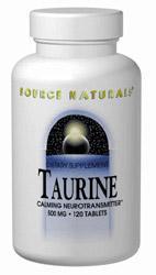 Taurine 500 mg 60 tabs from SOURCE NATURALS