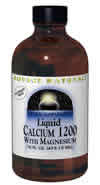 Calcium Magnesium Liquid 16 fl oz - 2400mg (Lactate) from SOURCE NATURALS