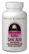 Alpha Lipoic Acid Timed Release 300 mg 30 tabs from SOURCE NATURALS