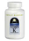 Vitamin K 500 mcg 100 tabs from SOURCE NATURALS