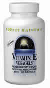 Vitamin E 400 IU Mixed Vegagel 50 softgels from SOURCE NATURALS
