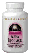 Alpha Lipoic Acid 100 mg 120 capsules from SOURCE NATURALS