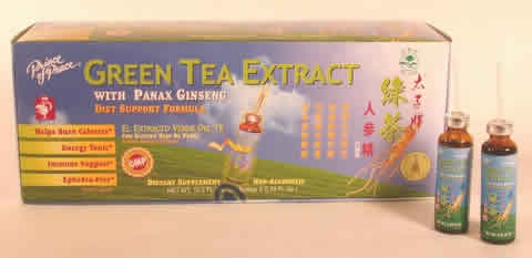 Green Tea Extract w/Panax Ginseng 30x10cc from PRINCE OF PEACE