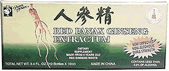 Red Panax Ginseng Extractum 10 x 10 cc from PRINCE OF PEACE