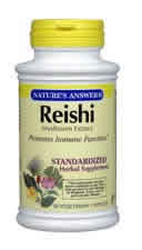 Reishi Mushroom Standardized 60 vegicaps from NATURE'S ANSWER