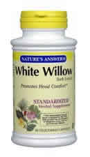 White Willow Bark Standardized 60 vegicaps from NATURE'S ANSWER