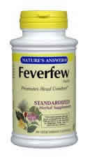 Feverfew Herb Standardized 90 vegicaps from NATURE'S ANSWER