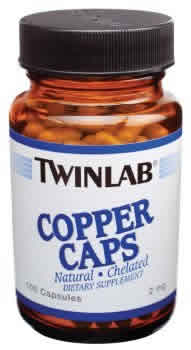 Copper 2mg 100 caps from TWINLAB