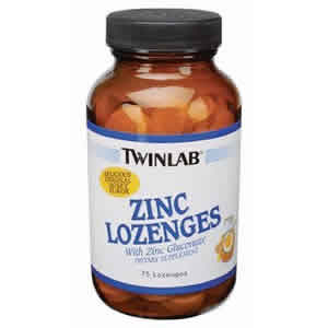 Zinc Lozenges Honey 23mg 75 loz from TWINLAB
