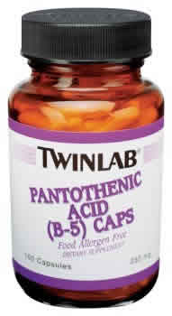 Pantothenic Acid (B-5) 500mg 100 caps from TWINLAB