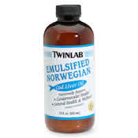 Emulsified Norwegian Cod Liver Oil 100 softgels from TWINLAB