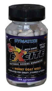EXCITE MALE PERFORMANCE 90CAPS 90 caps from DYMATIZE