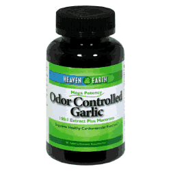 ODORLESS GARLIC 90 TABLETS 1 from HEAVEN AND EARTH