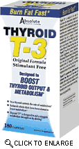 THYROID T3 180CAPS  from ABSOLUTE NUTRITION