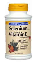 Selenium/Natural Vitamin E w/Lycopene 60 caps from NATURE'S ANSWER