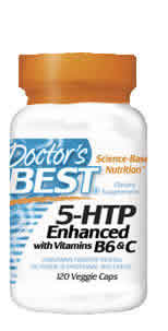 5-HTP Enhanced with Vitamins B6 and C 120vc from Doctors Best
