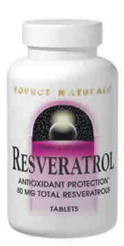 Resveratrol 100mg 60 tabs from SOURCE NATURALS